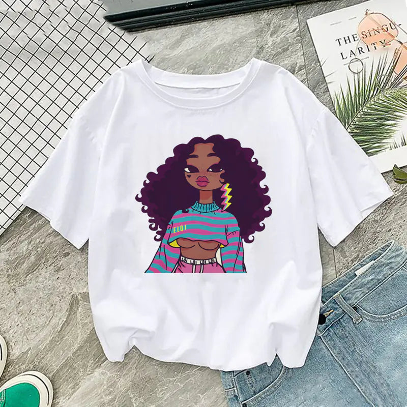 Girl Print Short Sleeve