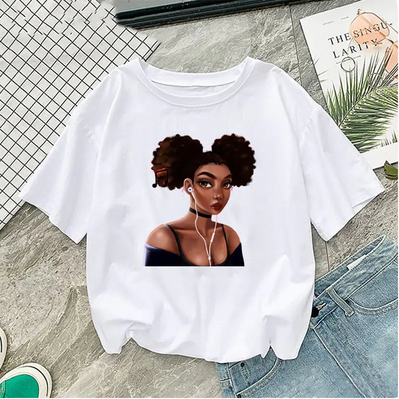 Girl Print Short Sleeve