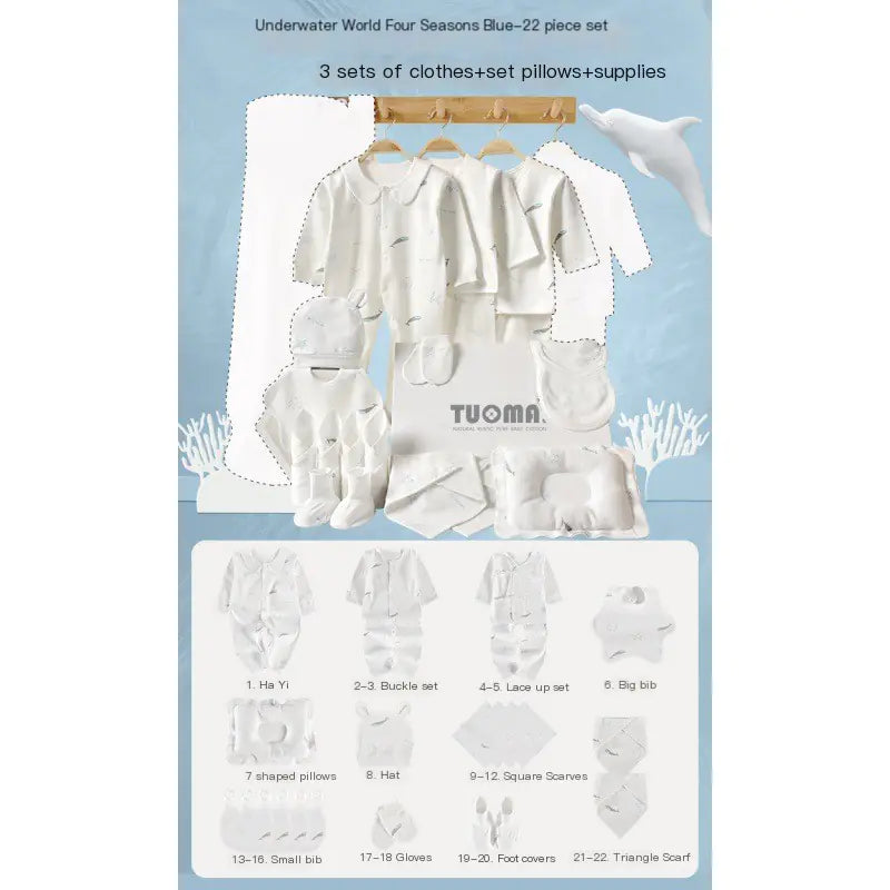 Cotton Baby Clothes Gift Set for Newborns