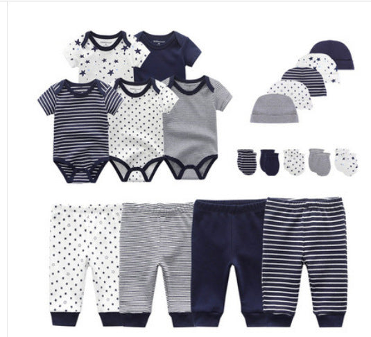 Kiddiezoom Cotton Star | 19-Piece Baby Outfit Set