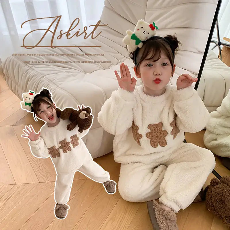 Winter Girls Flannel Pajama Set